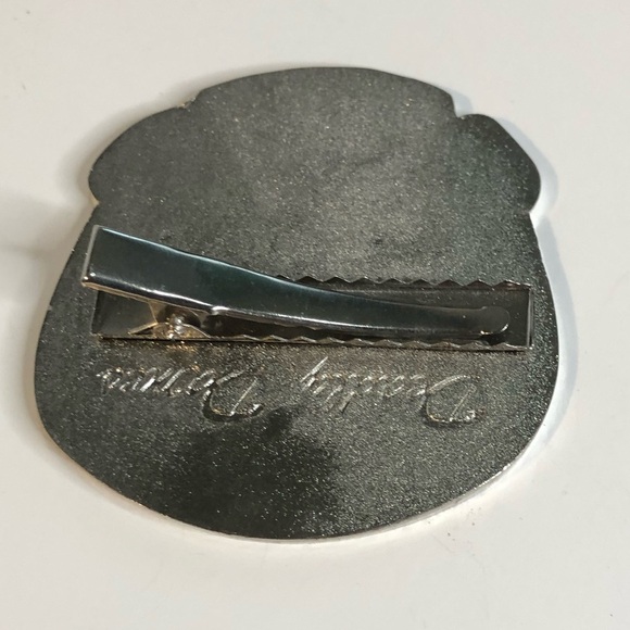 Deadly Dames by Micheline Pitt silver and black skull clothing clip rare - Picture 7 of 12